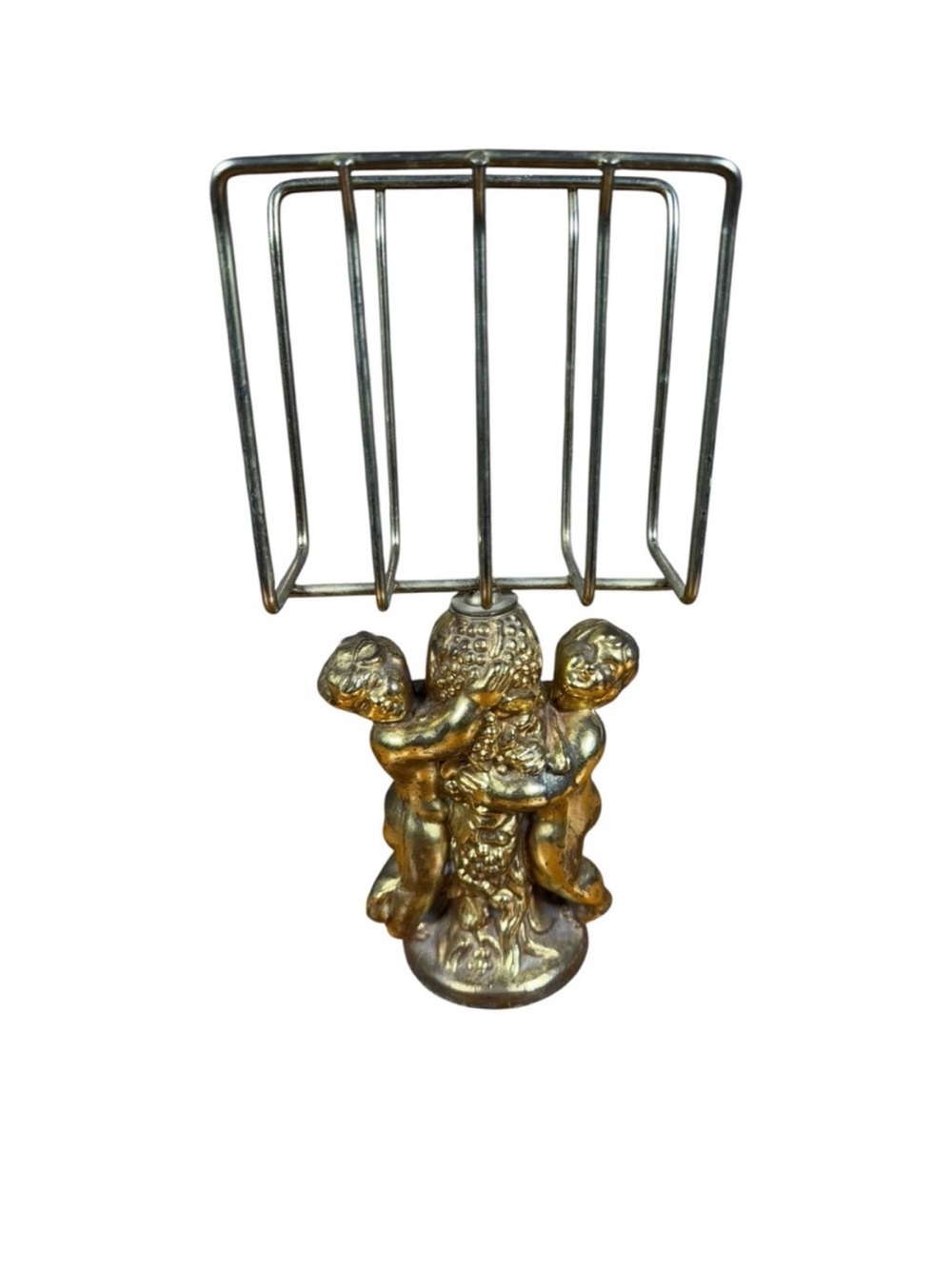 Gold Cherub Napkin Holder